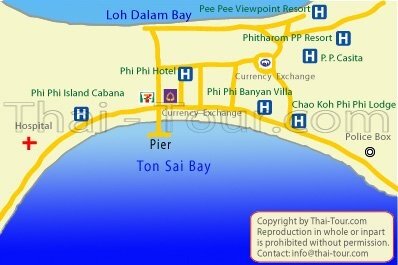Phi Phi Casita Resort – Map